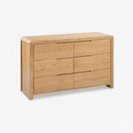 Curve 6 Drawer Wide Chest