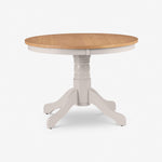 Davenport Oak/Elephant Grey Round Pedestal Table