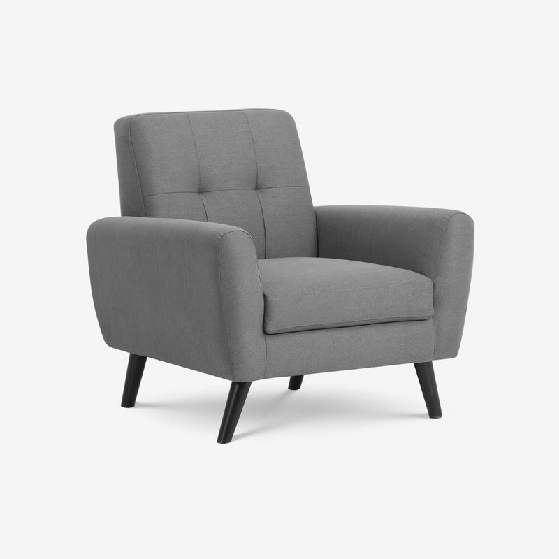 Monza Compact Retro Chair Grey